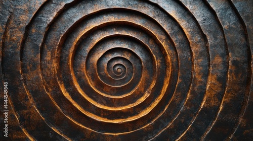 A series of concentric circles illustrating the repetitive thoughts of rumination 