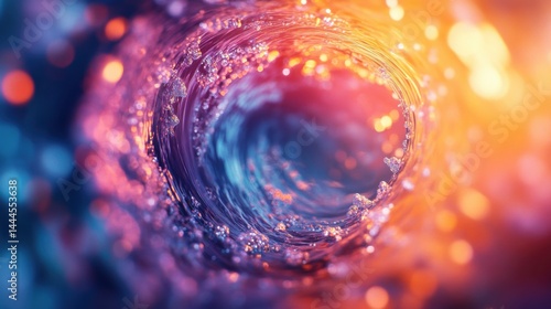 A swirling vortex of colors illustrating the overwhelming nature of sensory overload 