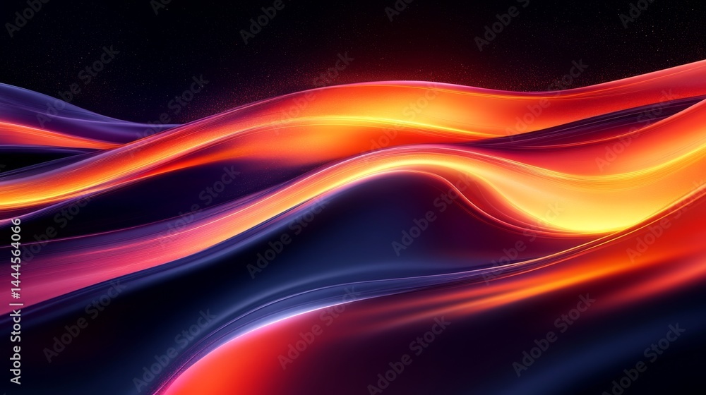 Dynamic abstract design with vibrant glowing curves. Dynamic abstract design with vibrant glowing curves.