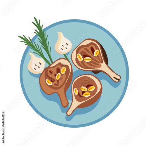  Savory Grilled Lamb Chops with Garlic Rosemary