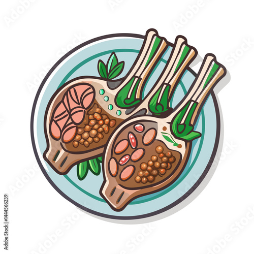  Juicy Grilled Lamb Chops in Garlic Herb Marinade