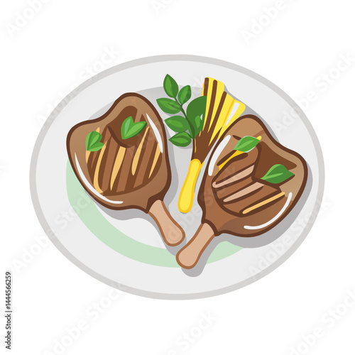  Juicy Grilled Lamb Chops Infused with Mint