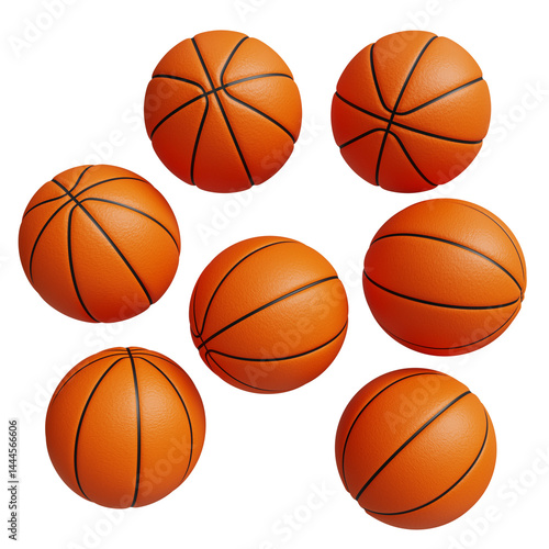 3D Rendering of Basketball Balls