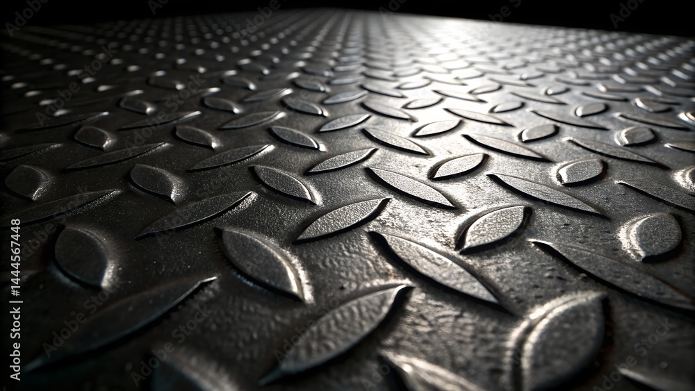 Obraz premium Black Metal Texture Background