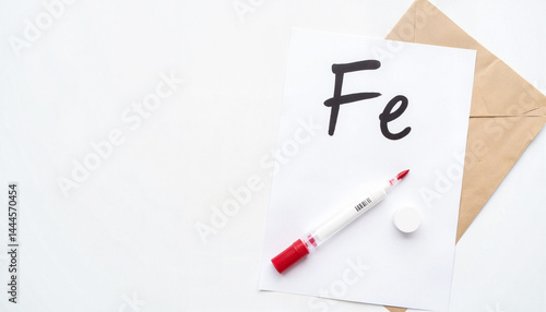 Wallpaper Mural Photorealistic Fe blood test paperwork on neutral desk, health analysis Torontodigital.ca