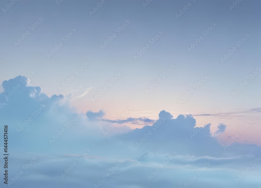 Fototapeta premium Subtle light blue pastel sky, smooth gradient, peaceful abstract texture , dreamy, abstract, gentle