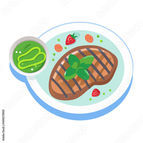  Delicious Grilled Steak with Chimichurri Salsa