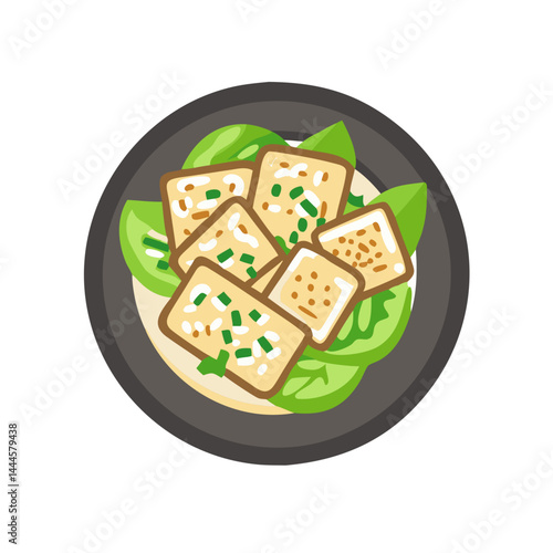  Delicious Grilled Tofu Salad with Sesame Dressing