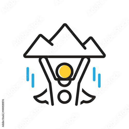 Multi color icon for incredible