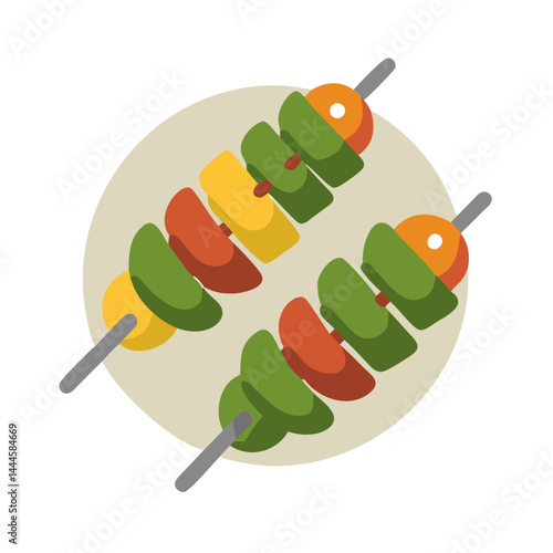  Flavorful Grilled Vegetable Skewers with Pesto