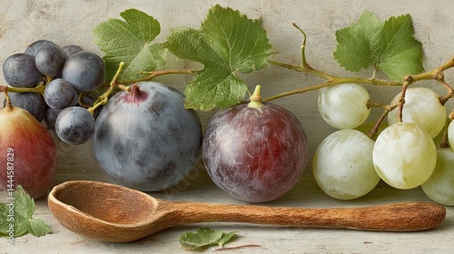 Freshly Harvested Assorted Fruits – Vibrant Organic Produce with Natural Colors and Textures