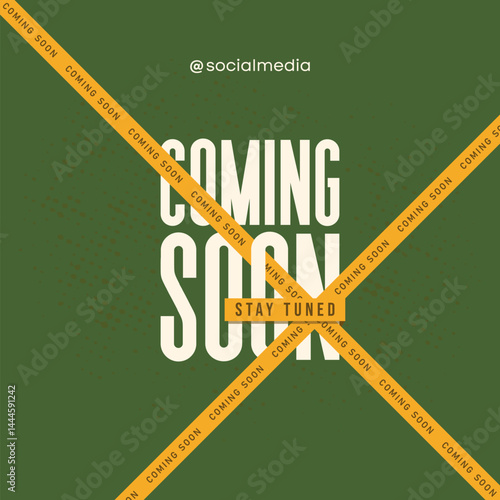 Coming Soon Announcement Poster Design Social Media Template