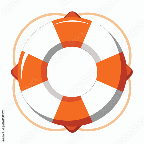 Life raft  icon isolated on white background