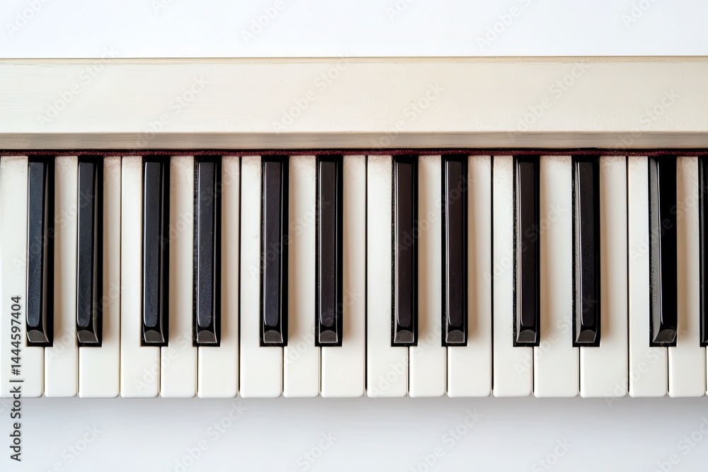 Fototapeta premium Electric keyboard isolated on white background