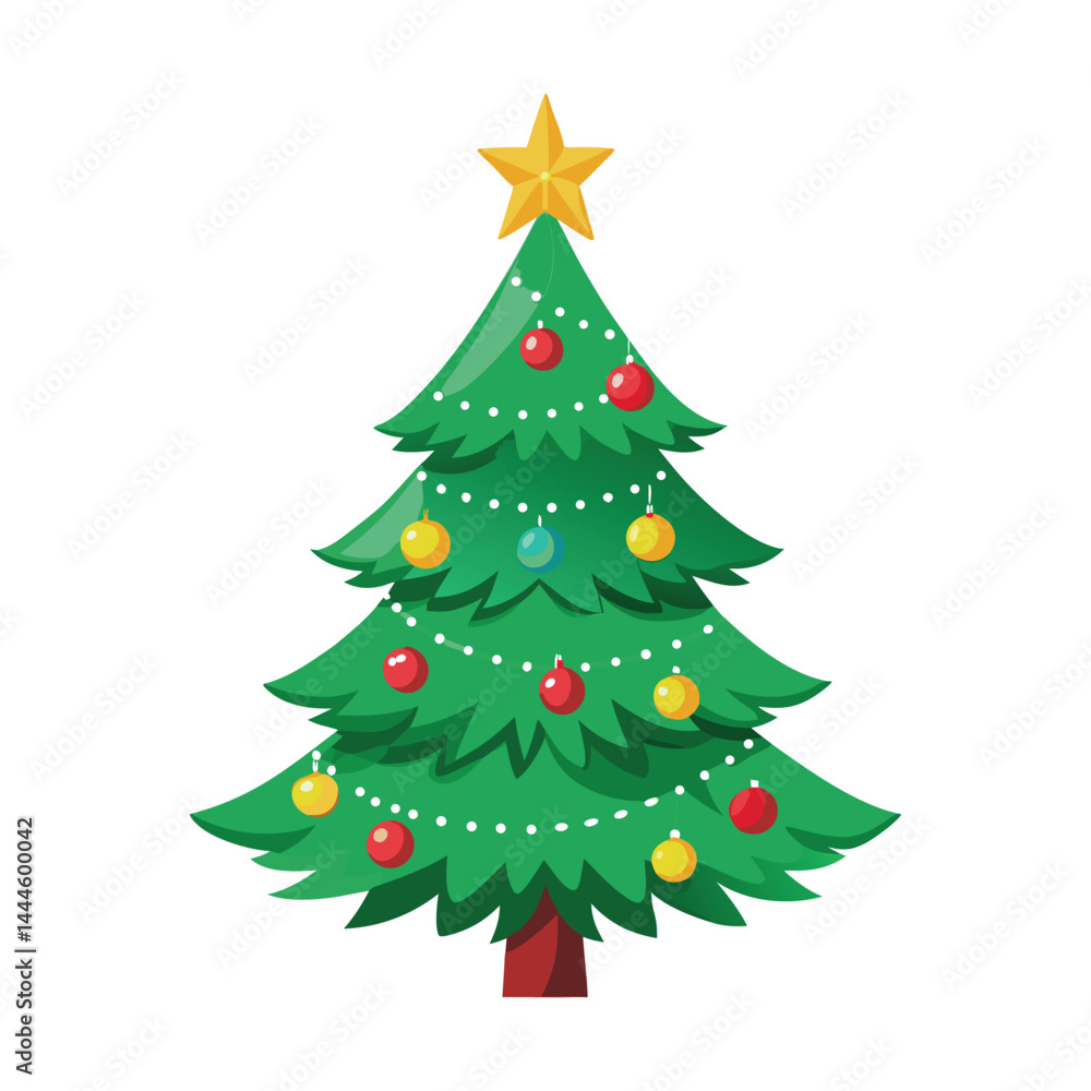 Christmas Tree Drawing with White Background Christmas Tree Drawing with White Background