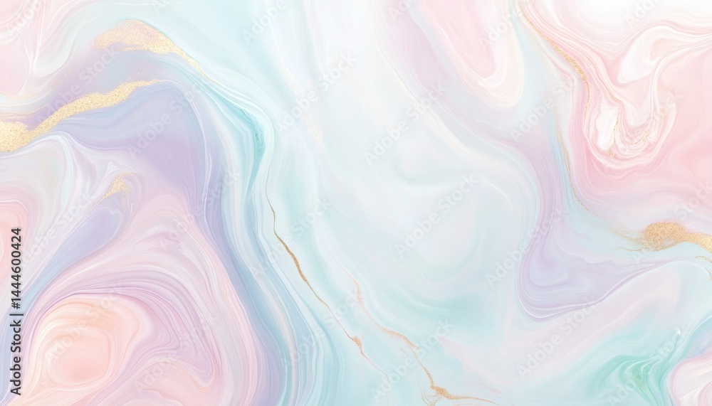 Delicate pastel swirls of liquid color create a captivating abstract pattern. Delicate pastel swirls of liquid color create a captivating abstract pattern.
