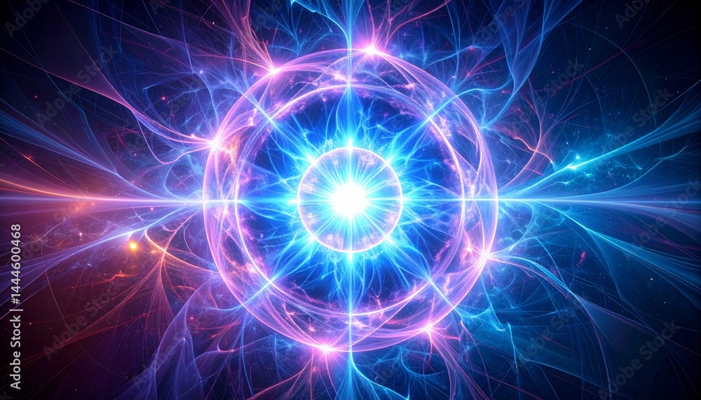 Obraz premium Plasma Energy Core Glow - Futuristic Power Source Radiation
