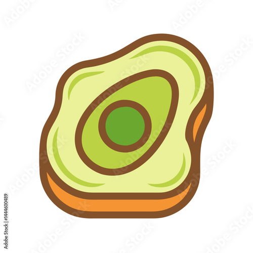  Artistic Avocado Toast Slice Illustration