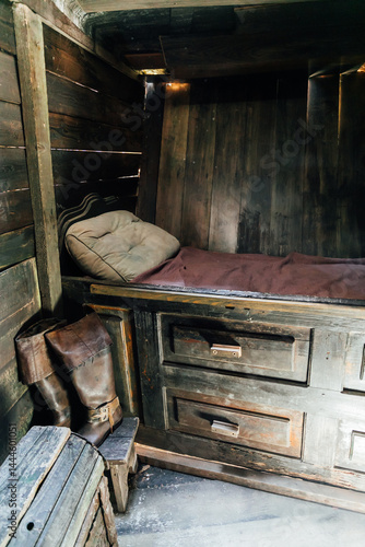 hold and property of an old wooden ship