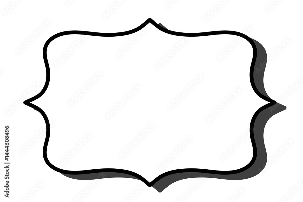 Elegant Blank Decorative Frame Illustration Perfect for Invitations, Cards, and More Elegant Blank Decorative Frame Illustration Perfect for Invitations, Cards, and More