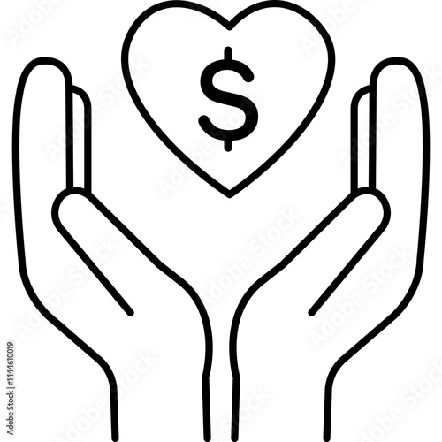 Outline Charity Icon