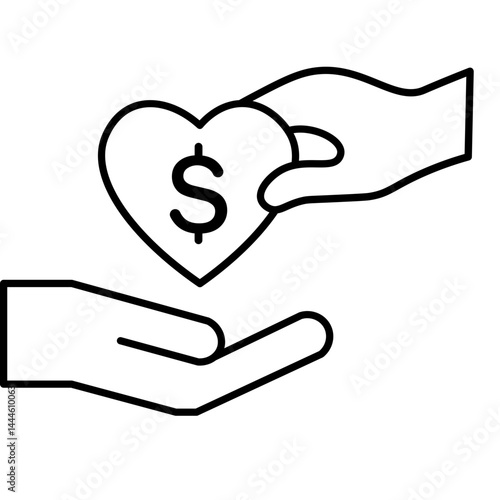 Outline Charity Icon