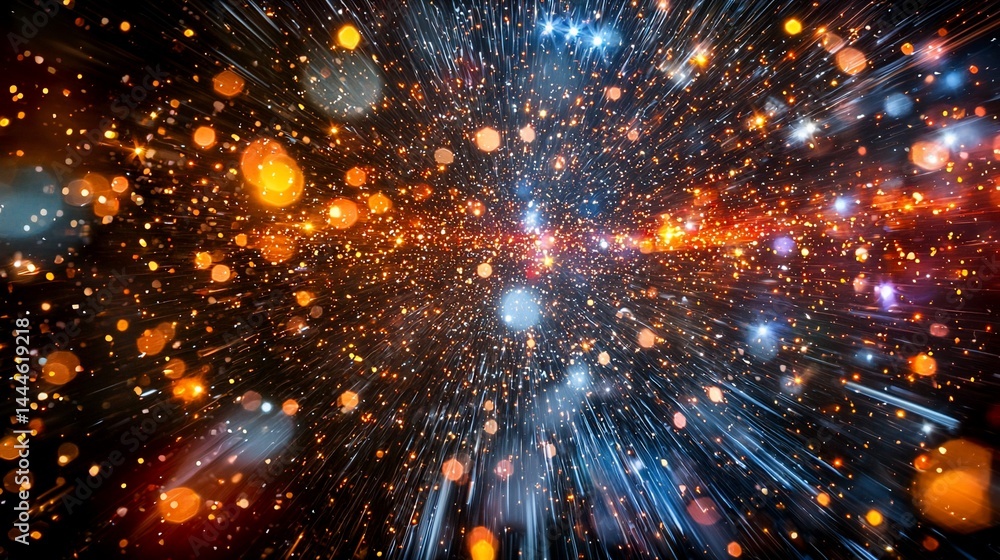 Fototapeta premium Cosmic explosion of light