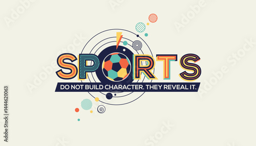 Sports quote in modern typography. Sport concept for wall graphics, poster, office graphics, sport space graphics.
