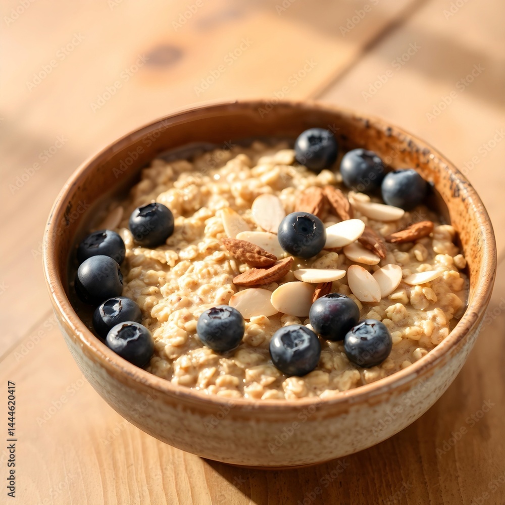 muesli with blueberries muesli with blueberries