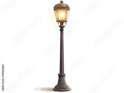 antique street lamp
