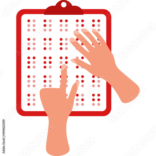 Braille Book with Hands