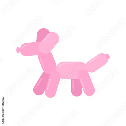 pink balloon dog sculpture