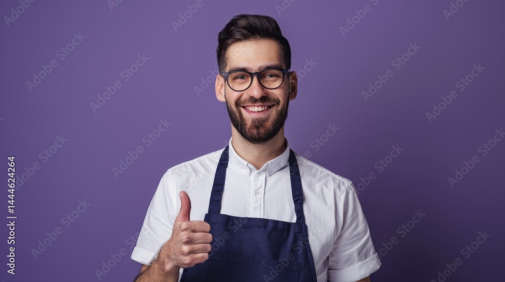 The happy chef smiling The happy chef smiling