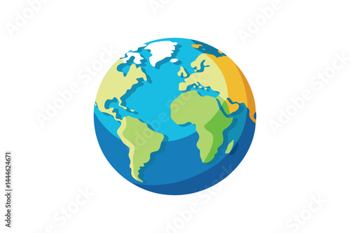A Geographical map globe illustration
