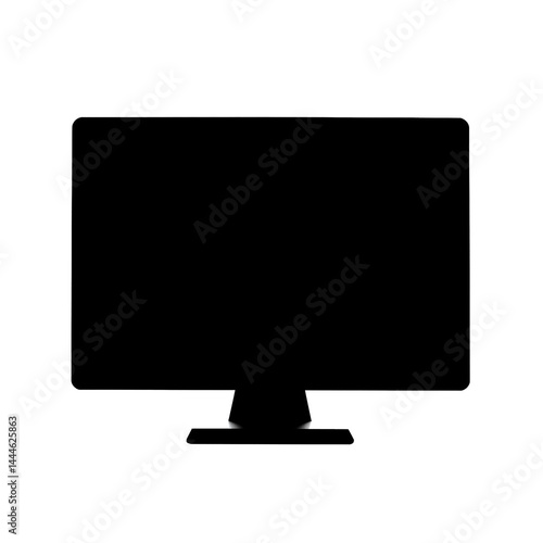 computer monitor isolated on white