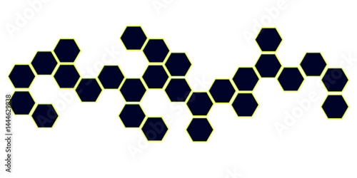 dark grey hexagon white background wall pattern. Black hexagon seamless pattern. Abstract hexagonal background.