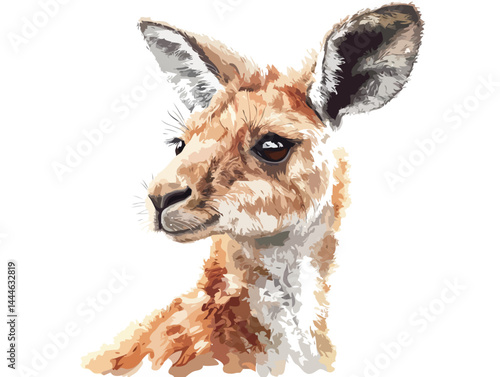kangaroo vector art