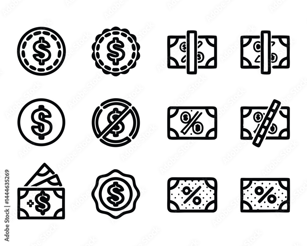 coupon icon set coupon icon set