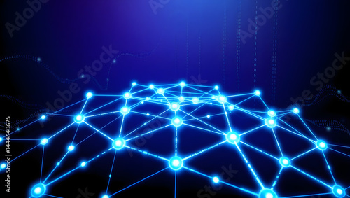 blockchain network connection illustration