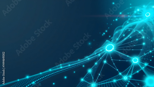 blockchain network connection illustration
