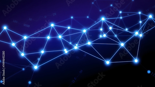 blockchain network connection illustration