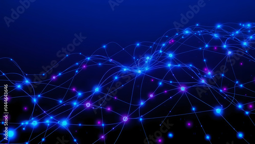 blockchain network connection illustration