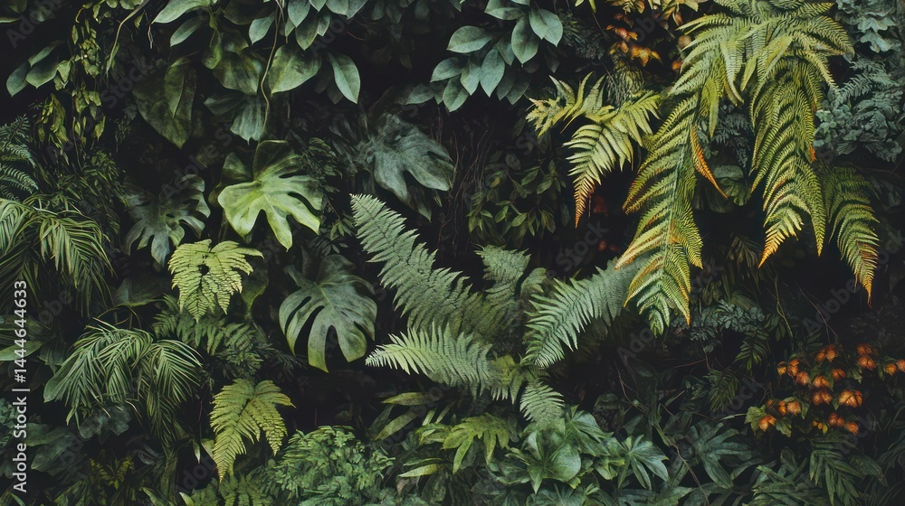 Fototapeta premium Overhead view of green foliage