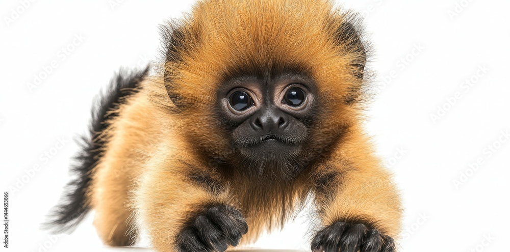 Obraz premium Monkeys race swiftly across a gleaming white terrain exhibiting agility during a playful instant