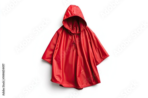 Rain poncho isolated on white background