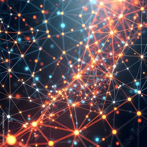 Wallpaper Mural Dynamic background featuring interconnected networks Torontodigital.ca