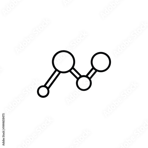 Wallpaper Mural Molecule Icon – sleek and modern design symbolizing science, chemistry, and innovation. Perfect for apps, educational tools, research projects, or branding that values discovery and precision Torontodigital.ca