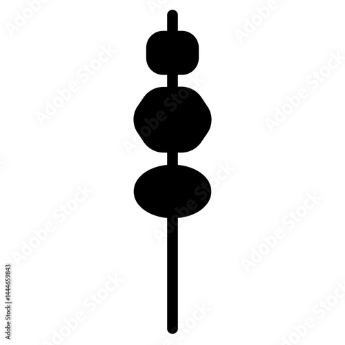 Asian Dinner Food Glyph Icon