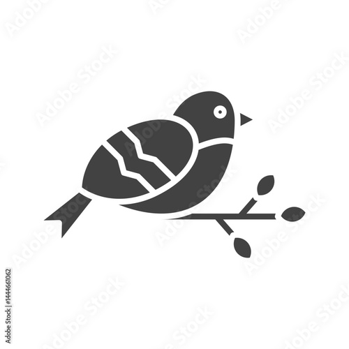 Butterflies over Plants icon vector image. Suitable for mobile apps, web apps and print media.