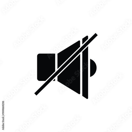 Silent Voice Icon – a sleek, minimal design symbolizing calm and focus. Perfect for apps, digital projects, or branding that values peace, clarity, and distraction-free moments
